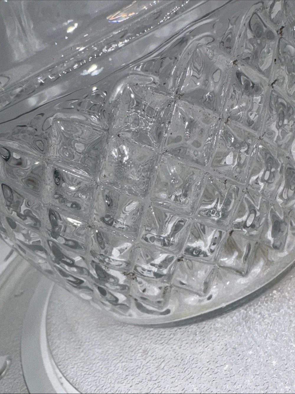 Princess House Crystal Decanter Crown Grapes c1960s Made in Germany